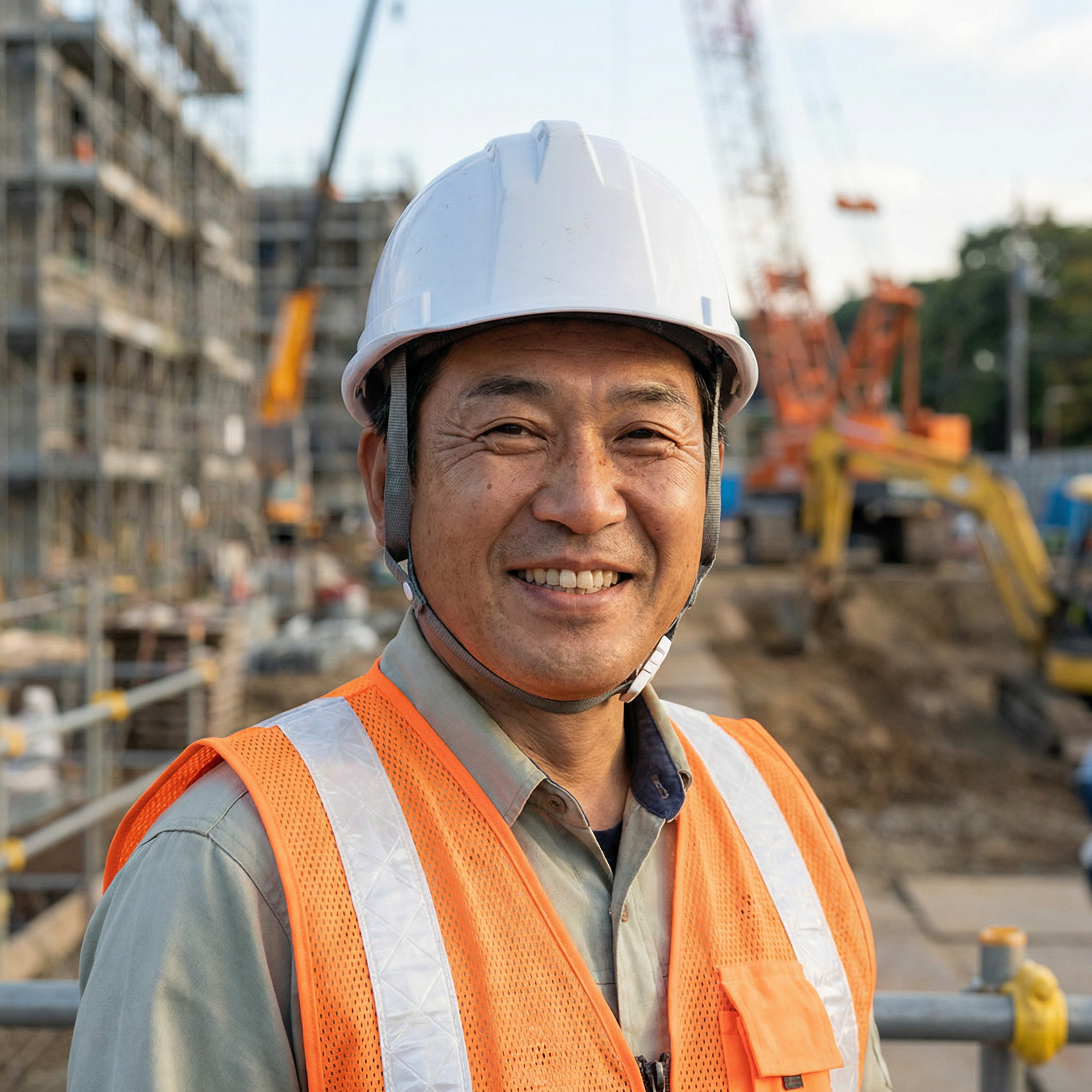 建設現場監督の田中様